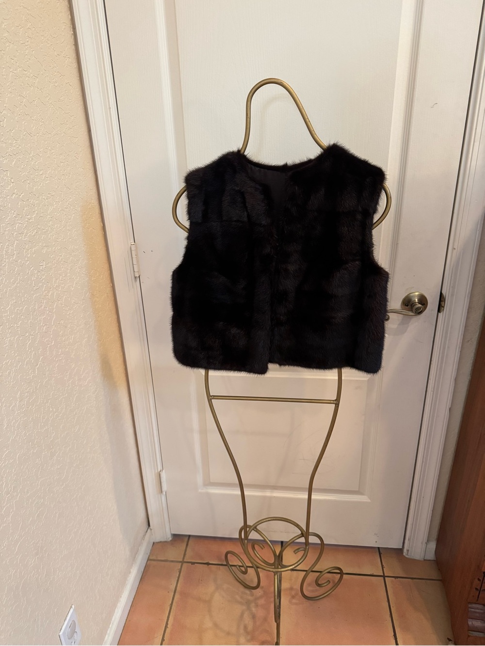 Dark Brown Mink Fur Vest